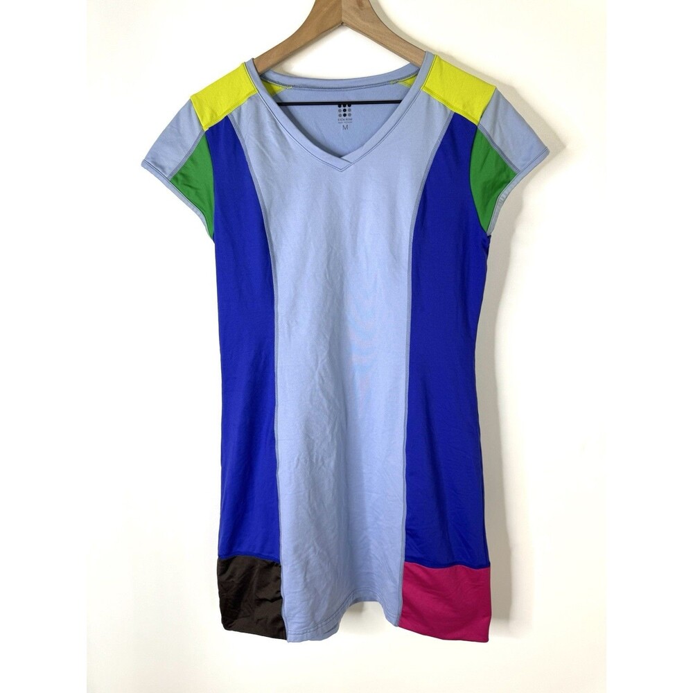 TITLE NINE Gidget Colorblock Active Pickleball Tennis Regulator Dress Blue M